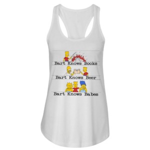 Bart Knows Books Bart Knows Beer Bart Knows Babes The Simpsons T-Shirt
