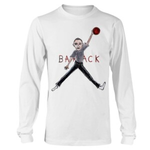 AIR BARACK SHIRT Funny Barack Obama Baseball - Air Jordan - Christ Paul- Oklahoma City Thunder