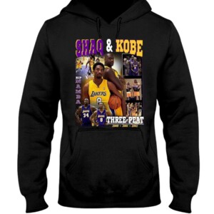 SHAQ AND KOBE THREE-PEAT Los Angeles Lakers