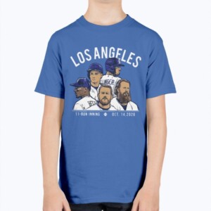LOS ANGELES 11 - RUN INNING SHIRT  LOS ANGELES DODGERS