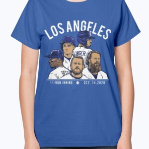 LOS ANGELES 11 - RUN INNING SHIRT  LOS ANGELES DODGERS