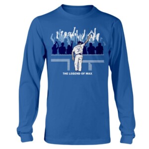 L.A. CURTAIN CALL SHIRT THE LEGEND OF MAX Max Scherzer Los Angeles Dodgers