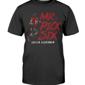 MR. PICK SIX SHIRT JAYLIN ALDERMAN Louisville Cardinals football