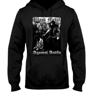 Behemoth Frontman Black Metal Against Antifa Shirt