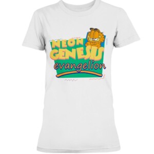 Neon Genesis Evangelion Meets Garfield And Friends T-Shirt