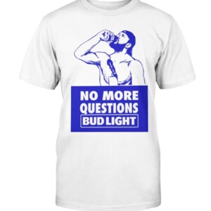NO MORE QUESTIONS T-SHIRT BUD LIGHT NIKITA KUCHEROV Tampa Bay Lightning Tampa Bay Lightning Championship
