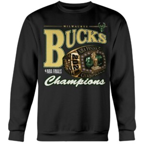 Big & Tall Ring Bling T-Shirt Milwaukee Bucks 2021 NBA Finals Champions