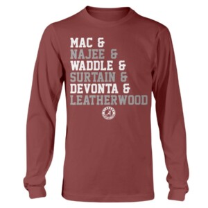 ALABAMA CRIMSON TIDE - CLASS OF 21 - MAC & NAJEE & WADDLE & SURTAIN & DEVONTA & LEATHERWOOD SHIRT