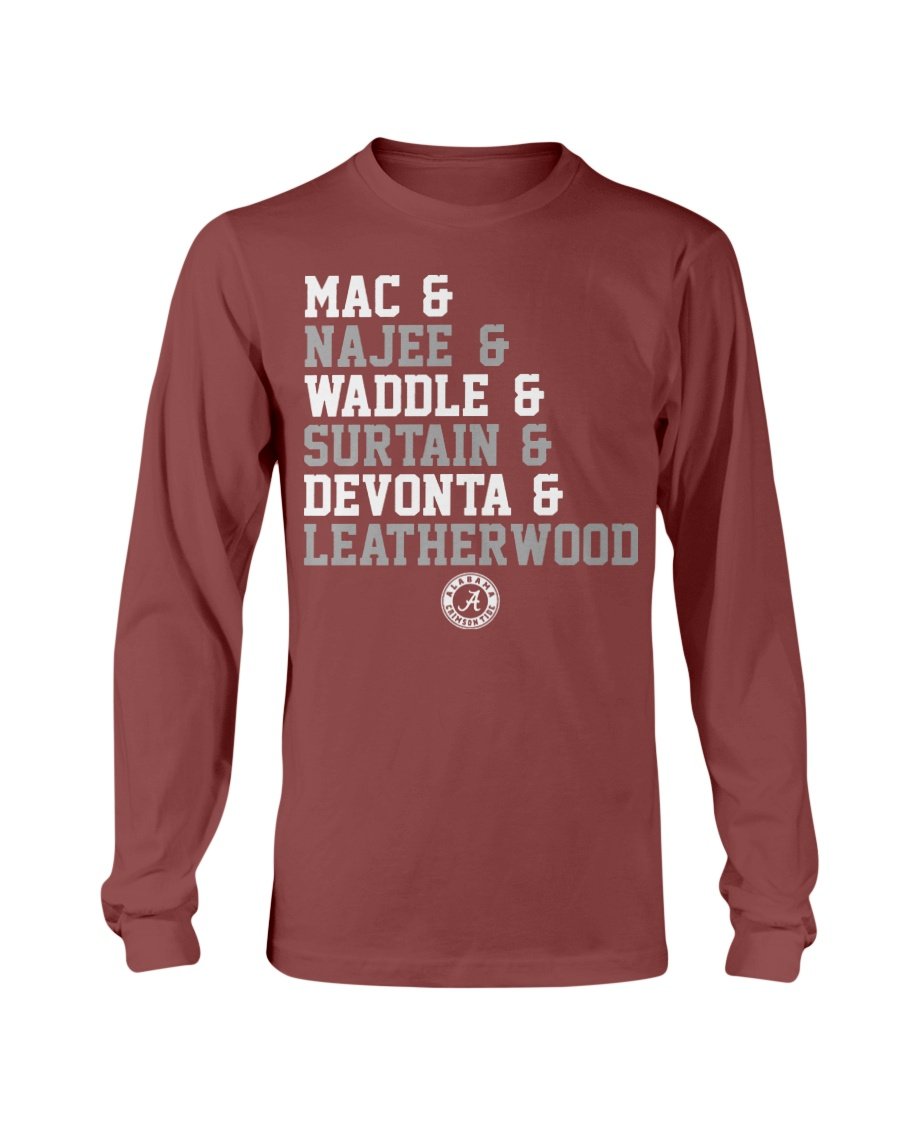 regular_f2a2ee6c-cadc-4a5b-8ed5-dac957f45ab9 ALABAMA CRIMSON TIDE - CLASS OF 21 - MAC & NAJEE & WADDLE & SURTAIN & DEVONTA & LEATHERWOOD SHIRT