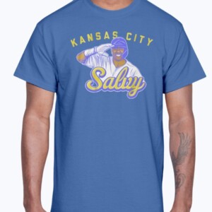 KANSAS CITY SALVY SALUTE SHIRT Salvador Perez  - Kansas City Royals
