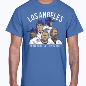 LOS ANGELES 11 - RUN INNING SHIRT  LOS ANGELES DODGERS
