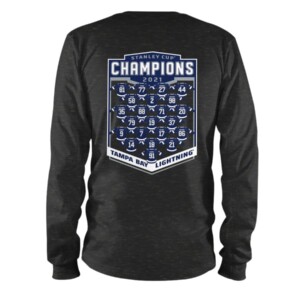 2021 Stanley Cup Champions Jersey Roster T-ShirtTampa Bay Lightning Jersey Roster