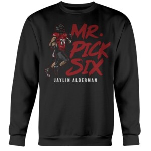 MR. PICK SIX SHIRT JAYLIN ALDERMAN Louisville Cardinals football