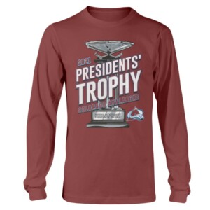 2021 Presidents' Trophy T-Shirt Colorado Avalanche