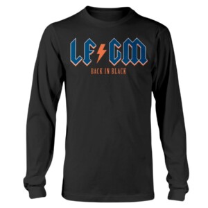 LFGM - BACK IN BLACK SHIRT New York Mets ACDC Rock Band