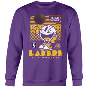 Pacman High Score Lakers Shirt Funny Pacman - Los Angeles Lakers