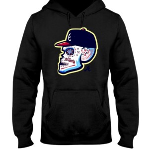 2019 Los Bravos Sugar Skull Shirt Atlanta Braves