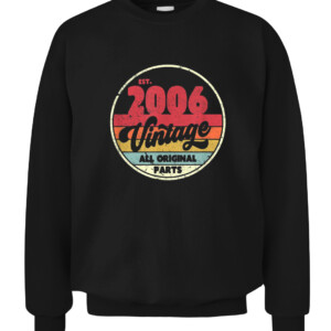 2006 Vintage Shirt, Birthday Gift Tee. Retro Style T Shirt CACS black front.jpg