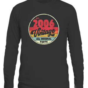 2006 Vintage Shirt, Birthday Gift Tee. Retro Style T Shirt CALS black front.jpg