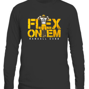 FLEX ON 'EM SHIRT RANDALL COBB Green Bay Packers CALS black front.jpg