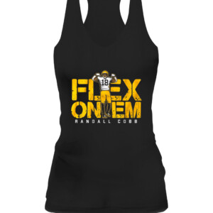 FLEX ON 'EM SHIRT RANDALL COBB Green Bay Packers CAWT black front.jpg