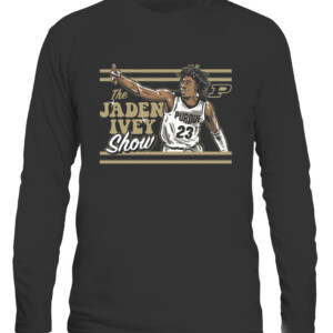 THE JADEN IVEY SHOW Shirt JADEN IVEY Purdue Boilermakers CALS black front.jpg