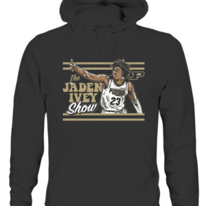 THE JADEN IVEY SHOW Shirt JADEN IVEY Purdue Boilermakers CAUH black front.jpg