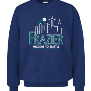 WELCOME TO SEATTLE SHIRT ADAM FRAZIER Seattle Mariners CACS navy front.jpg