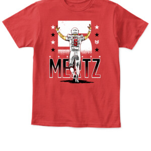Mertz Touchdown Shirt Graham Mertz Wisconsin Badgers APKT red front.jpg