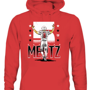 Mertz Touchdown Shirt Graham Mertz Wisconsin Badgers CAUH red front.jpg