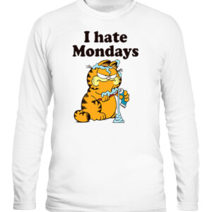 Garfield I Hate Mondays Shirt CALS white front.jpg