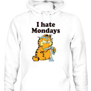 Garfield I Hate Mondays Shirt CAUH white front.jpg