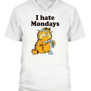 Garfield I Hate Mondays Shirt CAVN white front.jpg
