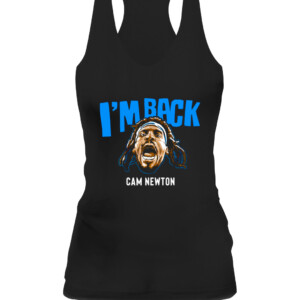I'M BACK SHIRT CAM NEWTON Carolina Panthers CAWT black front.jpg