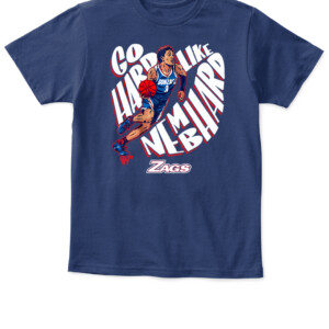 GO HARD LIKE NEMBHARD SHIRT Gonzaga Bulldogs ZAGS APKT navy front.jpg