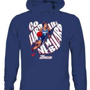 GO HARD LIKE NEMBHARD SHIRT Gonzaga Bulldogs ZAGS CAUH navy front.jpg