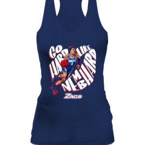 GO HARD LIKE NEMBHARD SHIRT Gonzaga Bulldogs ZAGS CAWT navy front.jpg
