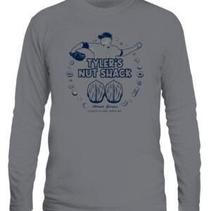 Tyler’s Nut Shack Shirt Tyler Matzek Atlanta Braves 2021 World Series Champions CALS graphite heather front.jpg