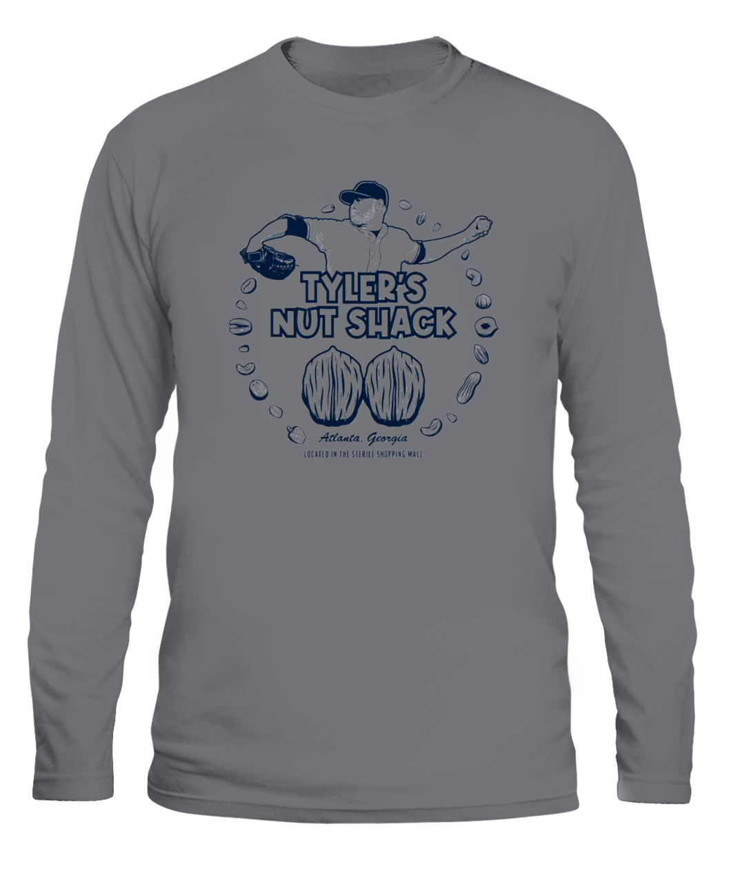 Tyler’s Nut Shack Shirt Tyler Matzek Atlanta Braves 2021 World Series Champions-CALS-graphite-heather-front.jpg Tyler’s Nut Shack Shirt Tyler Matzek Atlanta Braves 2021 World Series Champions CALS graphite heather front.jpg