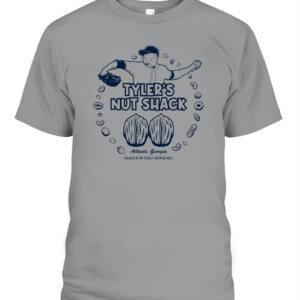Tyler’s Nut Shack Shirt Tyler Matzek Atlanta Braves 2021 World Series Champions CAPT sport grey front.jpg