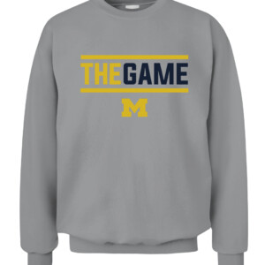 THE GAME SHIRT Michigan Wolverines CACS sport grey front.jpg