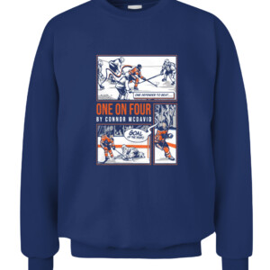ONE ON FOUR SHIRT CONNOR MCDAVID Edmonton Oilers CACS navy front.jpg