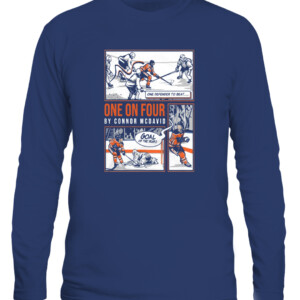 ONE ON FOUR SHIRT CONNOR MCDAVID Edmonton Oilers CALS navy front.jpg