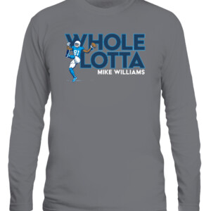 MIKE WILLIAMS WHOLE LOTTA SHIRT Los Angeles Chargers Mike Williams CALS graphite heather front.jpg