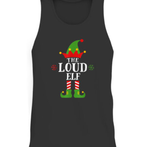 Loud Elf Funny Matching Family Group Christmas Pajama T Shirt CATT black front.jpg