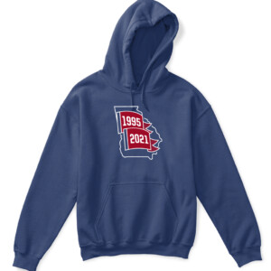 1995 AND 2021 SHIRT Atlanta Braves 2021 World Series Champions APKH navy front.jpg