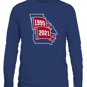 1995 AND 2021 SHIRT Atlanta Braves 2021 World Series Champions CALS navy front.jpg