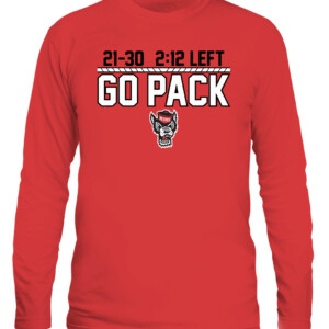 THE COMEBACK 2021 SHIRT NC State Wolfpack CALS red front.jpg