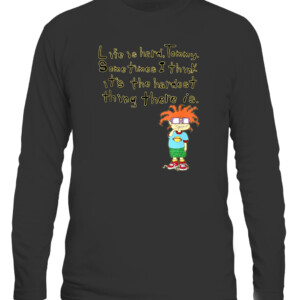 Mademark x Rugrats Chuckie “Life is Hard, Tommy” Rugrats Shirt CALS black front.jpg