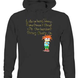 Mademark x Rugrats Chuckie “Life is Hard, Tommy” Rugrats Shirt CAUH black front.jpg